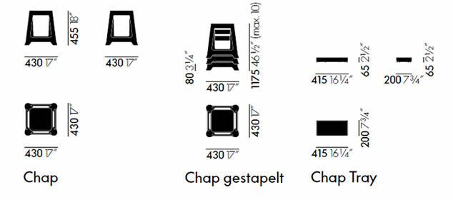 vitra-chap-abmessungen