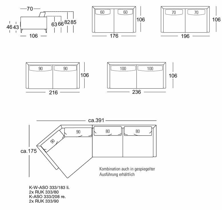 Rolf Benz JOLA Sofa  Wohndesign Maierhofer