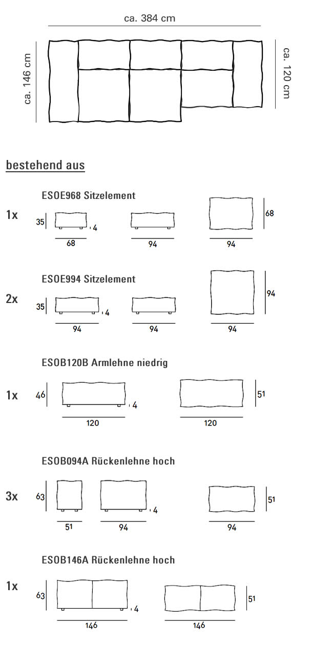 living-divani-extrasoft-sofa-kombination-abmessungen