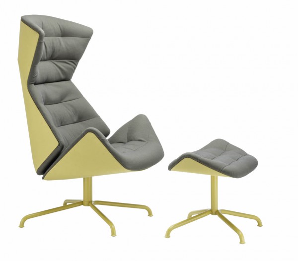 Lounge Sessel 808 "Urban" mit Hocker