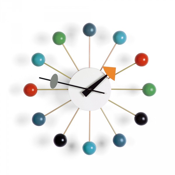 Ball Clock mehrfarbig