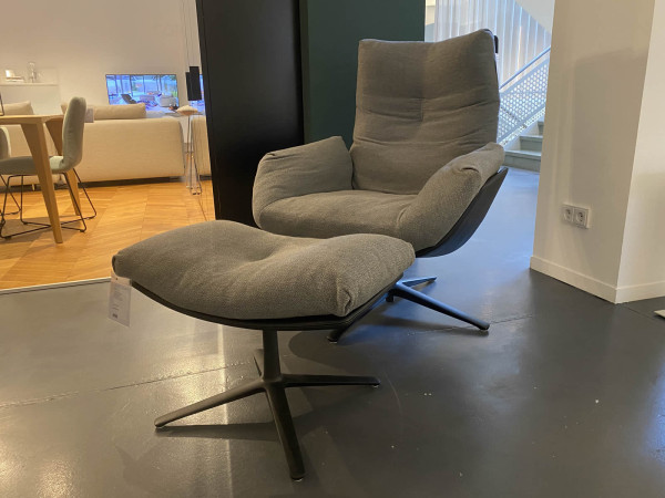 Drehsessel Cordia Lounge mit Hocker 13798 13799 Ausstellungsstück