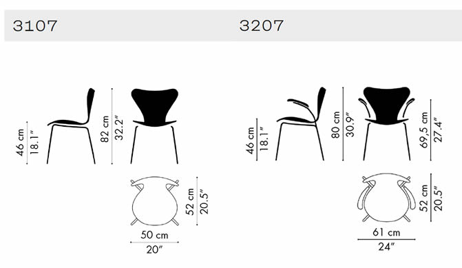 fritz-hansen-series-7-abmessungen