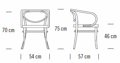 thonet-210-stuhl-abmessungen